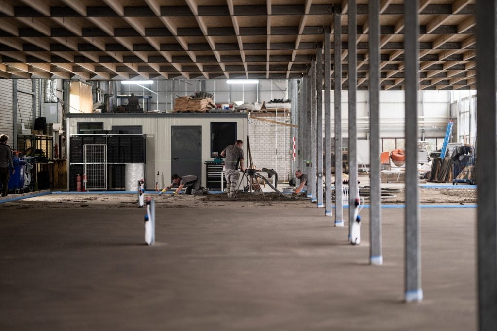 Droogtijd zandcementvloer